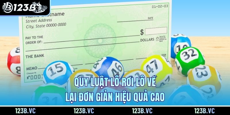Quy luật lô rơi lô về lại đơn giản hiệu quả cao